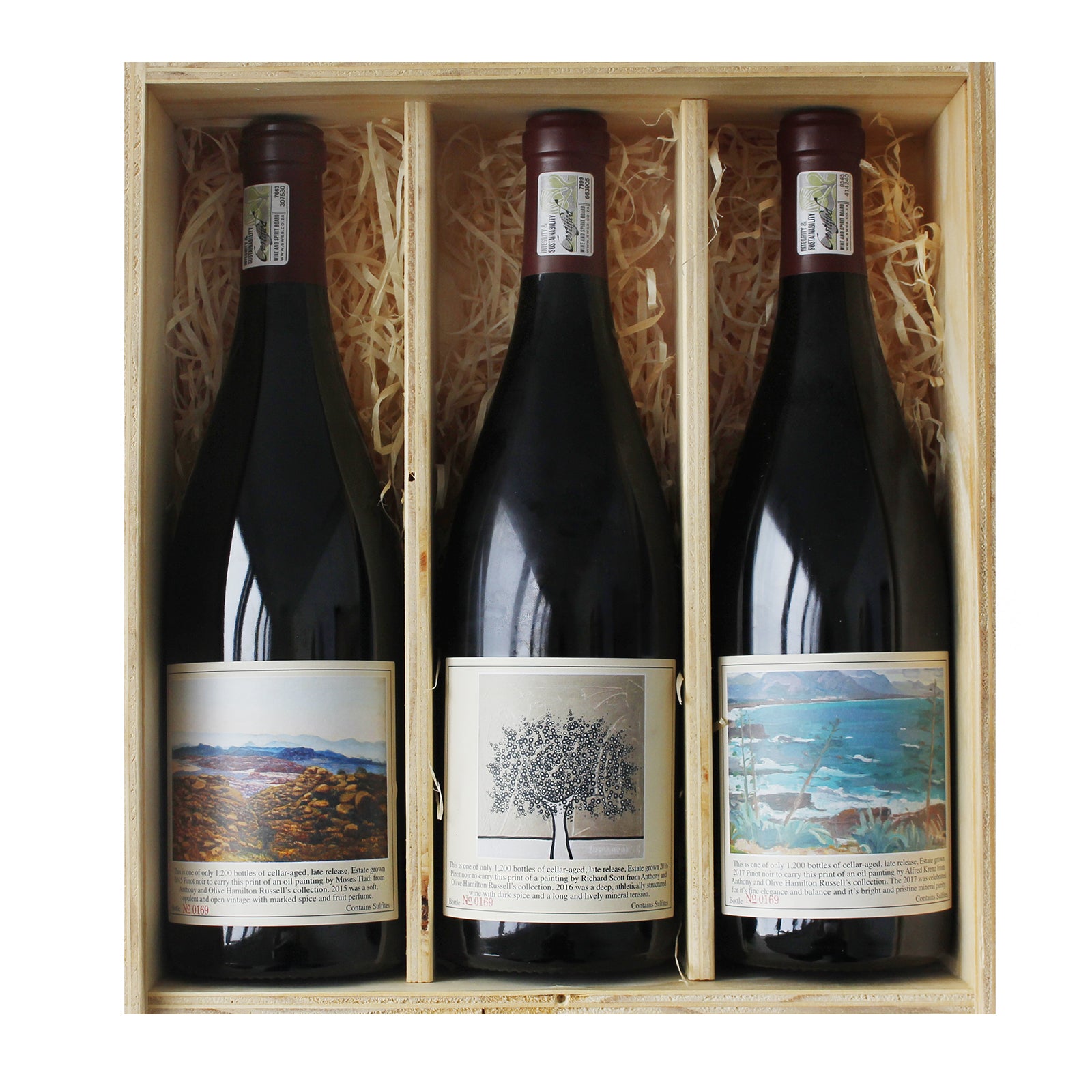 Hamilton Russell Vineyards Pinot Noir 2015-2017 Vertical Case of 3