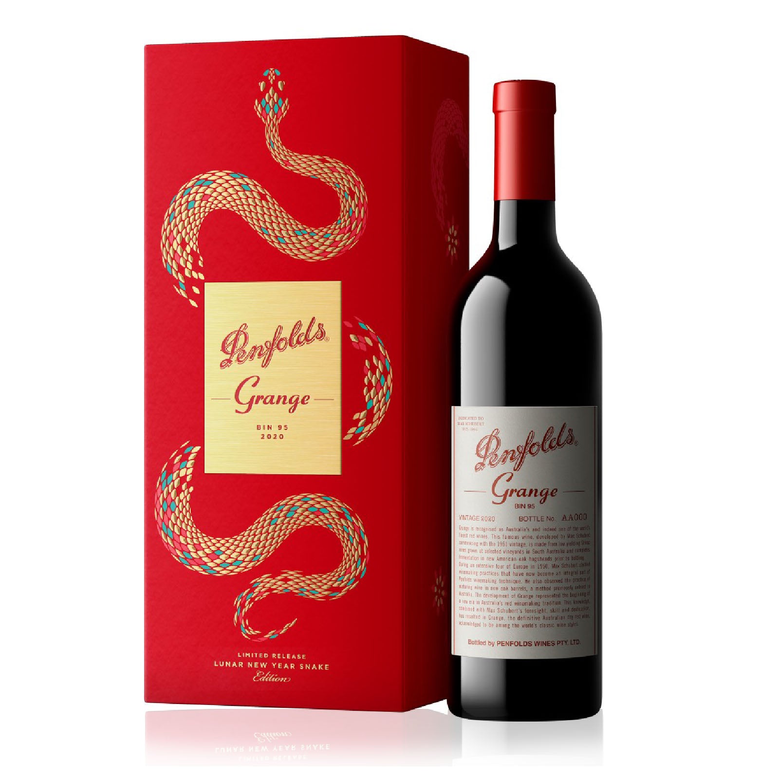 Penfolds Grange Bin 95 Shiraz Year of Snake 2020 750ml – 1855 The