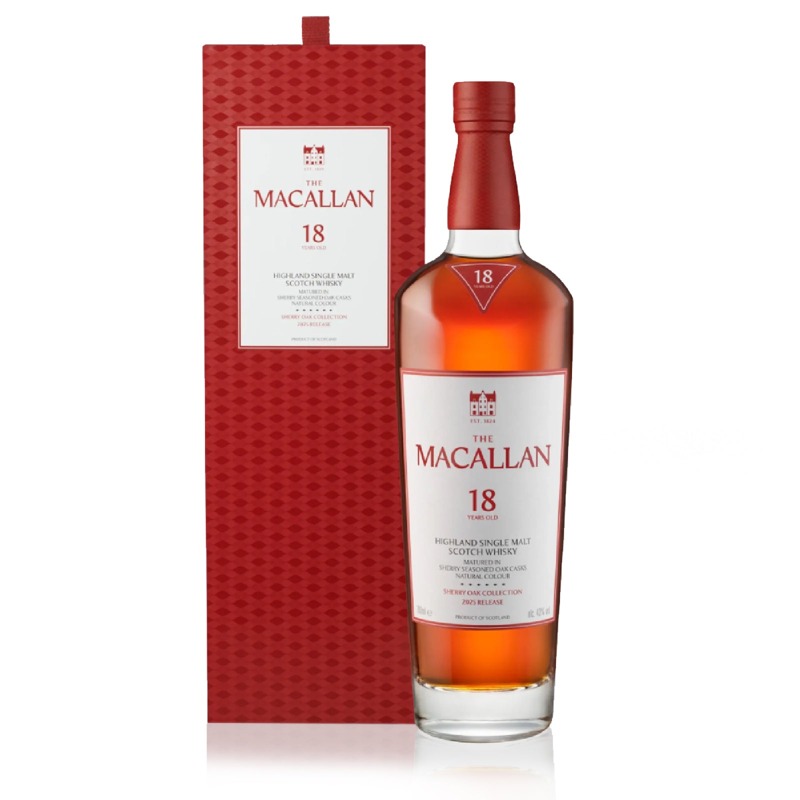 ウイスキー The Macallan 18 Year Old Sherry Oak 700m Macallan 18 Year Sherry Oak Single Malt Scotch | Total Wine