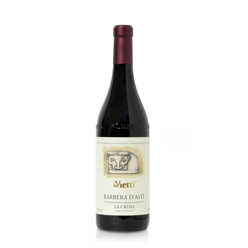 Vietti Barbera d’Asti La Crena DOCG 750ml, premium Italian red wine with deep fruit flavors and elegant structure.