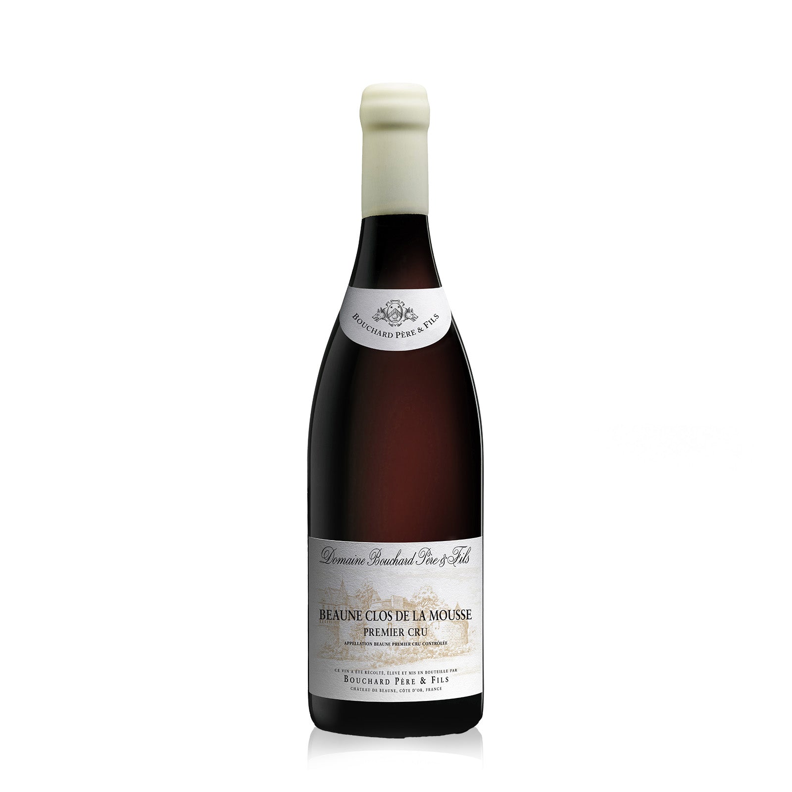Bouchard Pere Fils Beaune Clos de la Mousse 2006 red wine bottle front view.