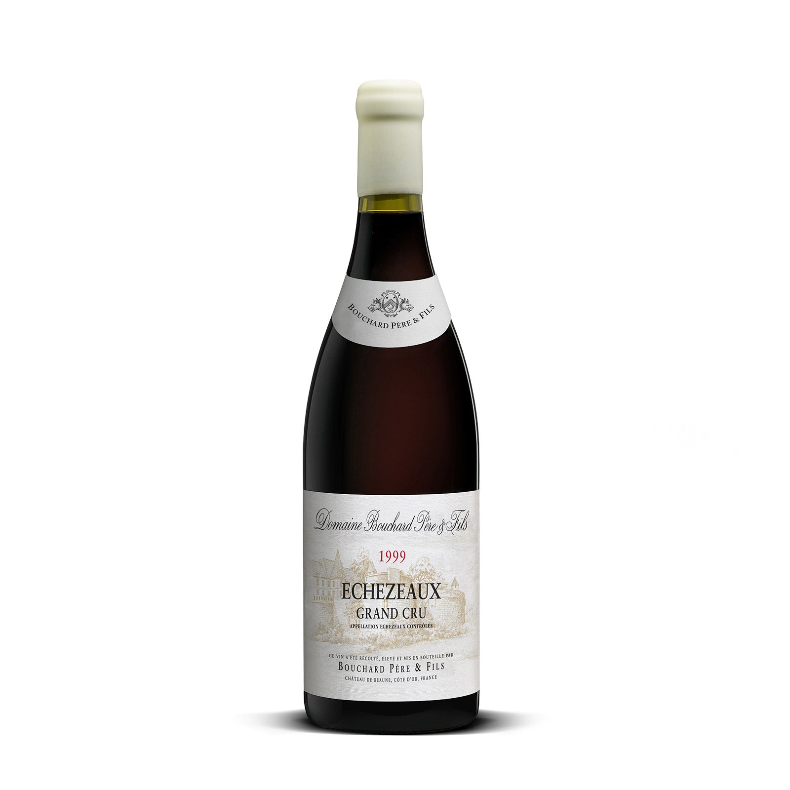 Bouchard Pere Fils Echezeaux Grand Cru 1999 red wine bottle front view.