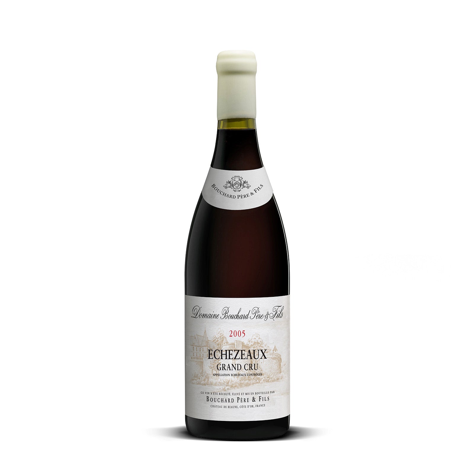 Bouchard Pere Fils Echezeaux Grand Cru 2005 red wine bottle front view.