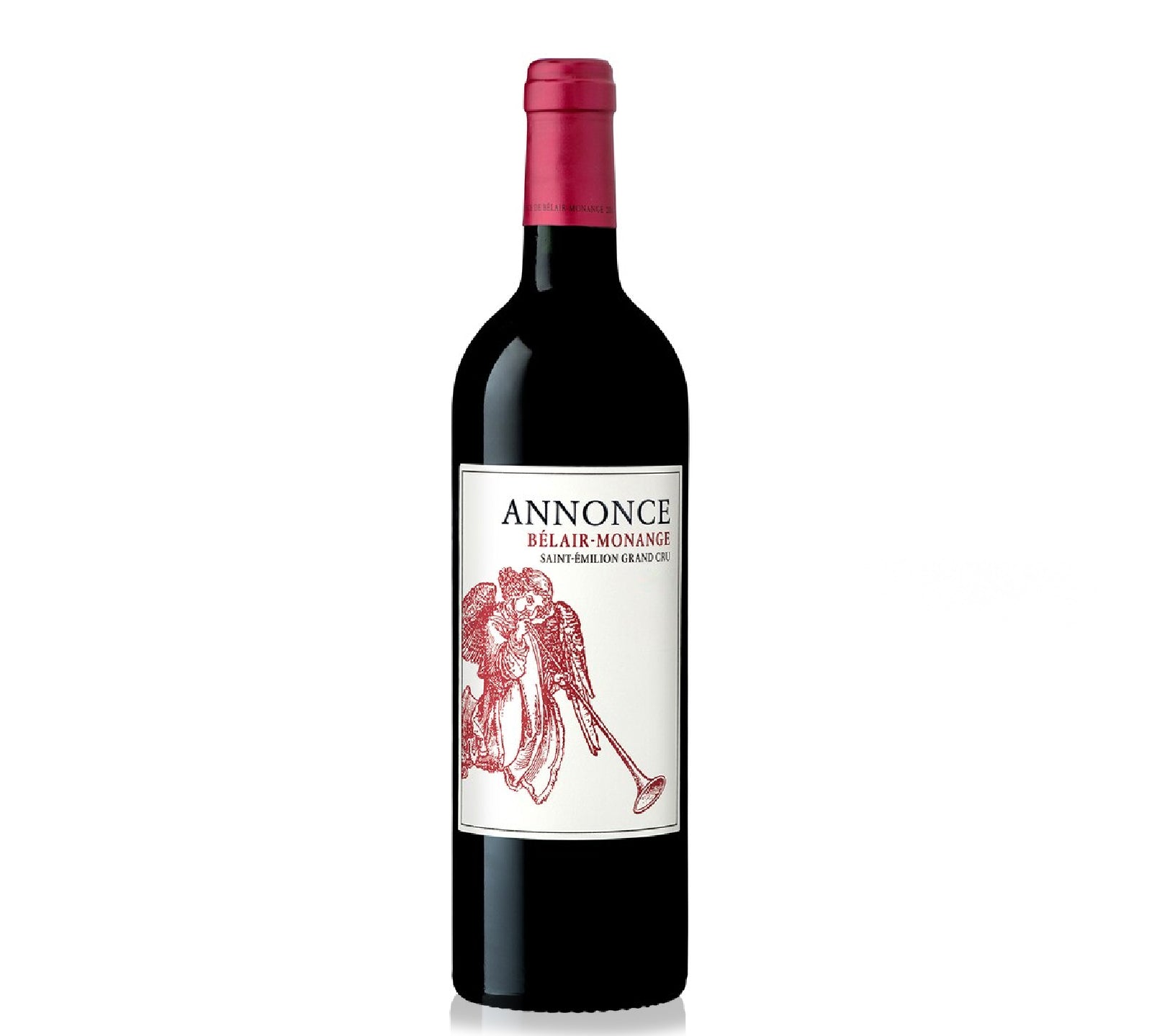 A bottle of Annonce Belair-Monance red wine.