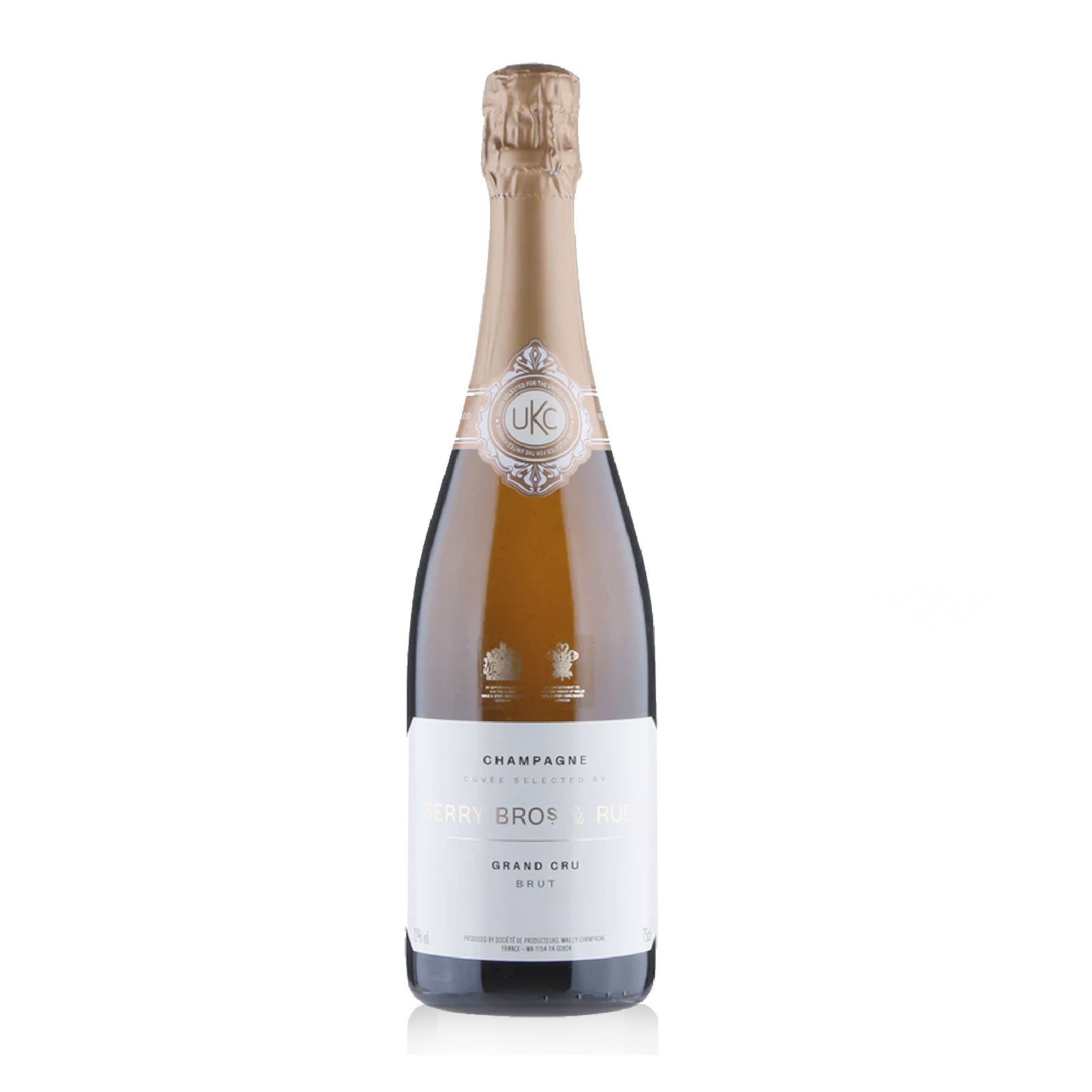 Magnum bottle of Berry Bros & Rudd Champagne Mailly Grand Cru with citrus, green apple, and brioche notes.