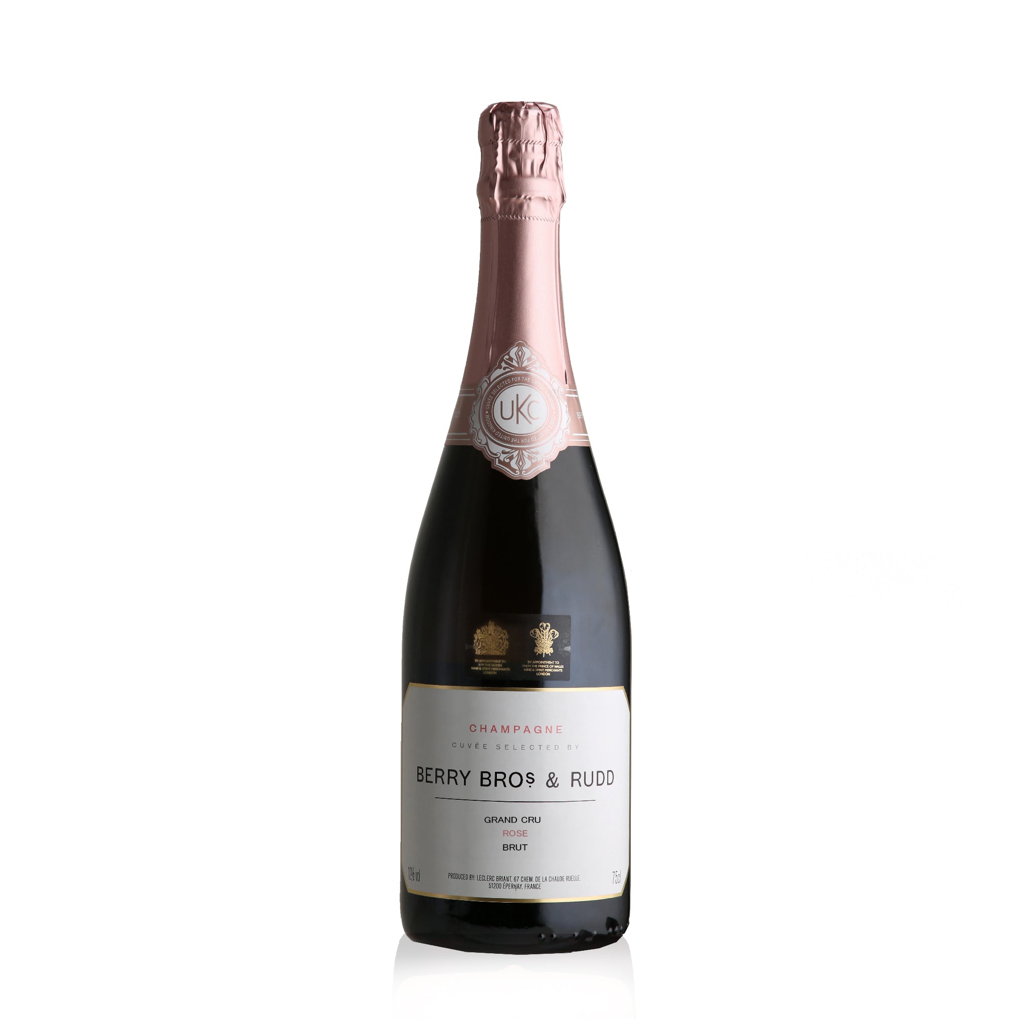 Berry Bros Rudd champagne UKC rose grand cru 750ml