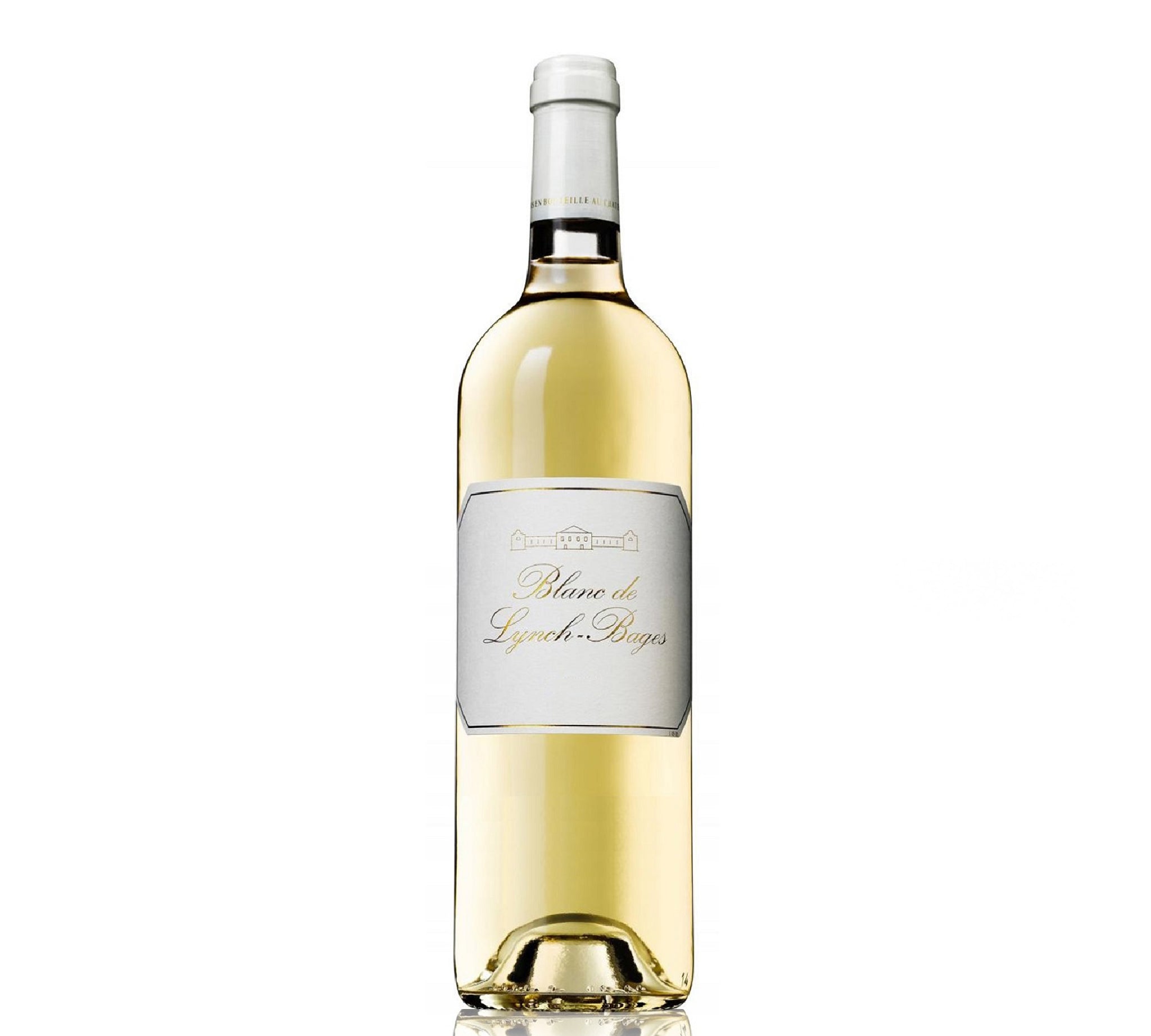 A bottle of Blanc de Lynch Bages white wine