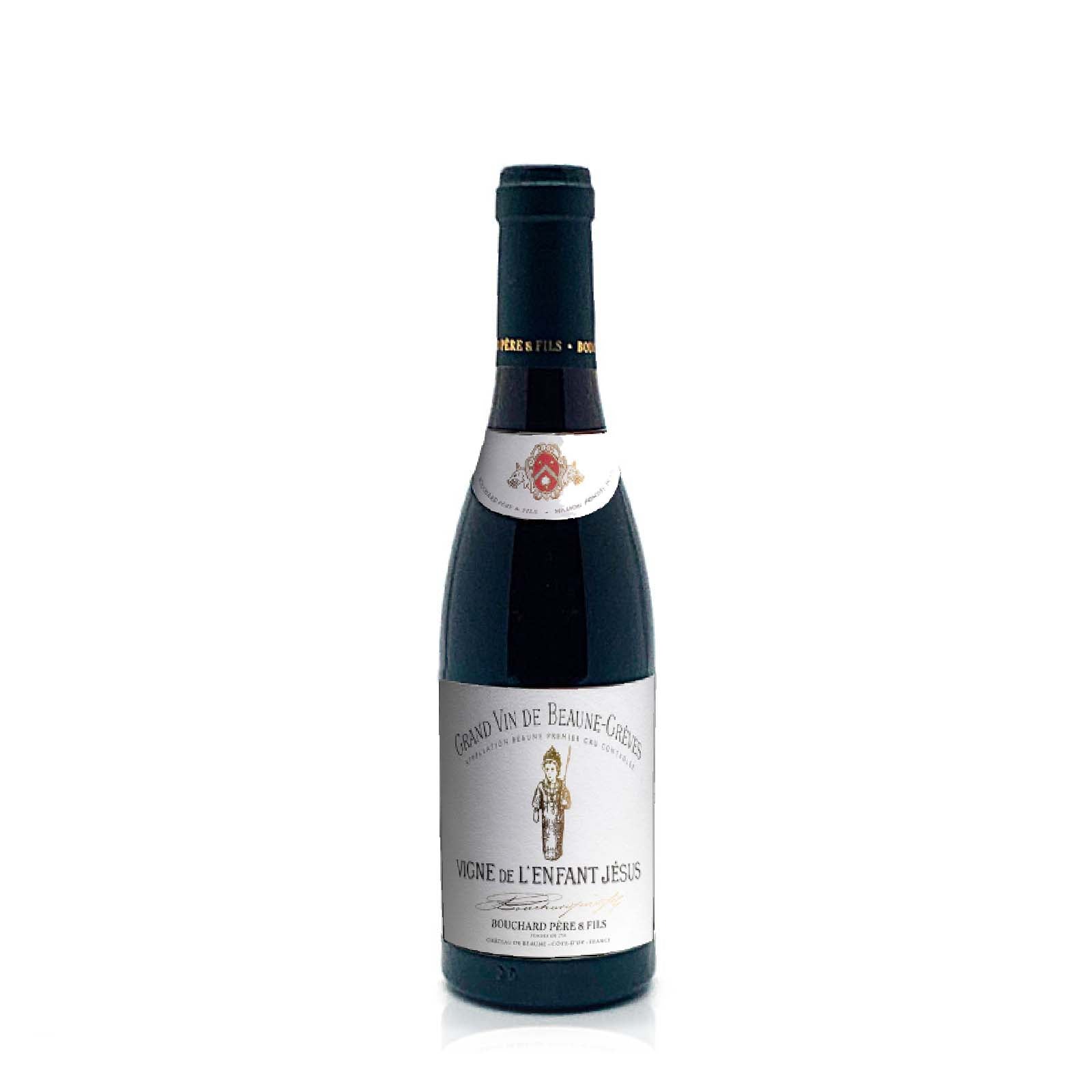 A half bottle of Bouchard Pere & Fils Beaune Greves Vigne de L'Enfant Jesus Premier Cru red wine 