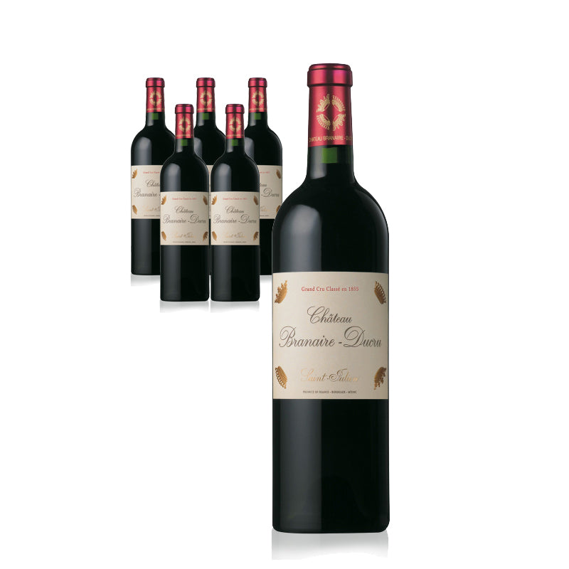 Chateau Branaire Ducru Saint Julien 750ml red wine bottle case of 6