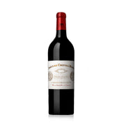 A bottle of Chateau Cheval Blanc Saint Emilion red wine