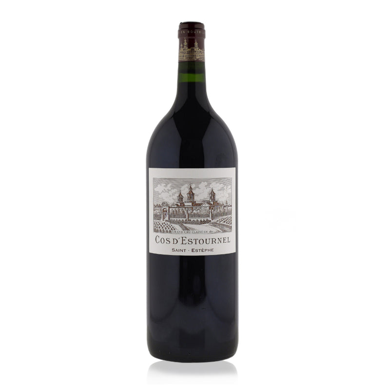 A magnum bottle of Chateau Cos D'Estournel St-Estephe red wine
