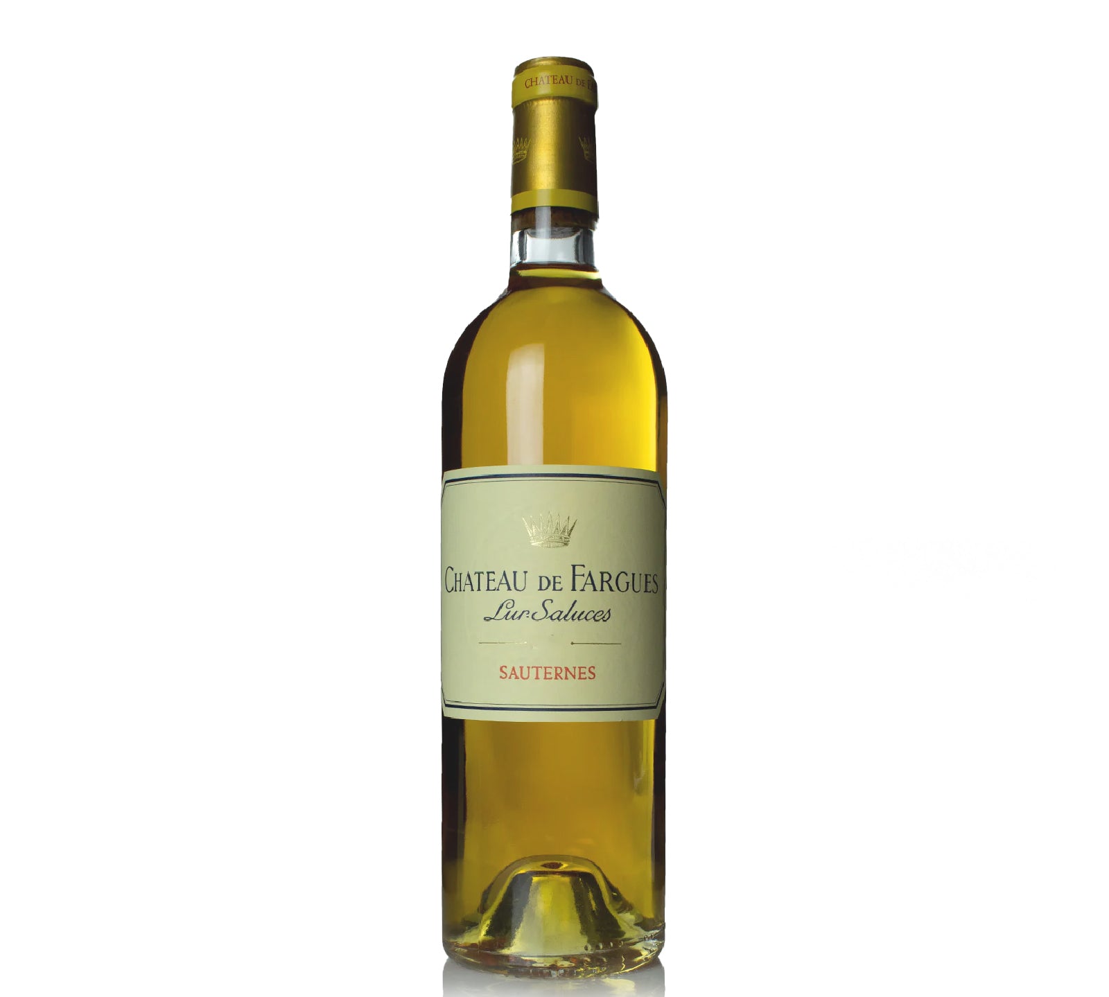 Bottle of Chateau de Fargues white wine