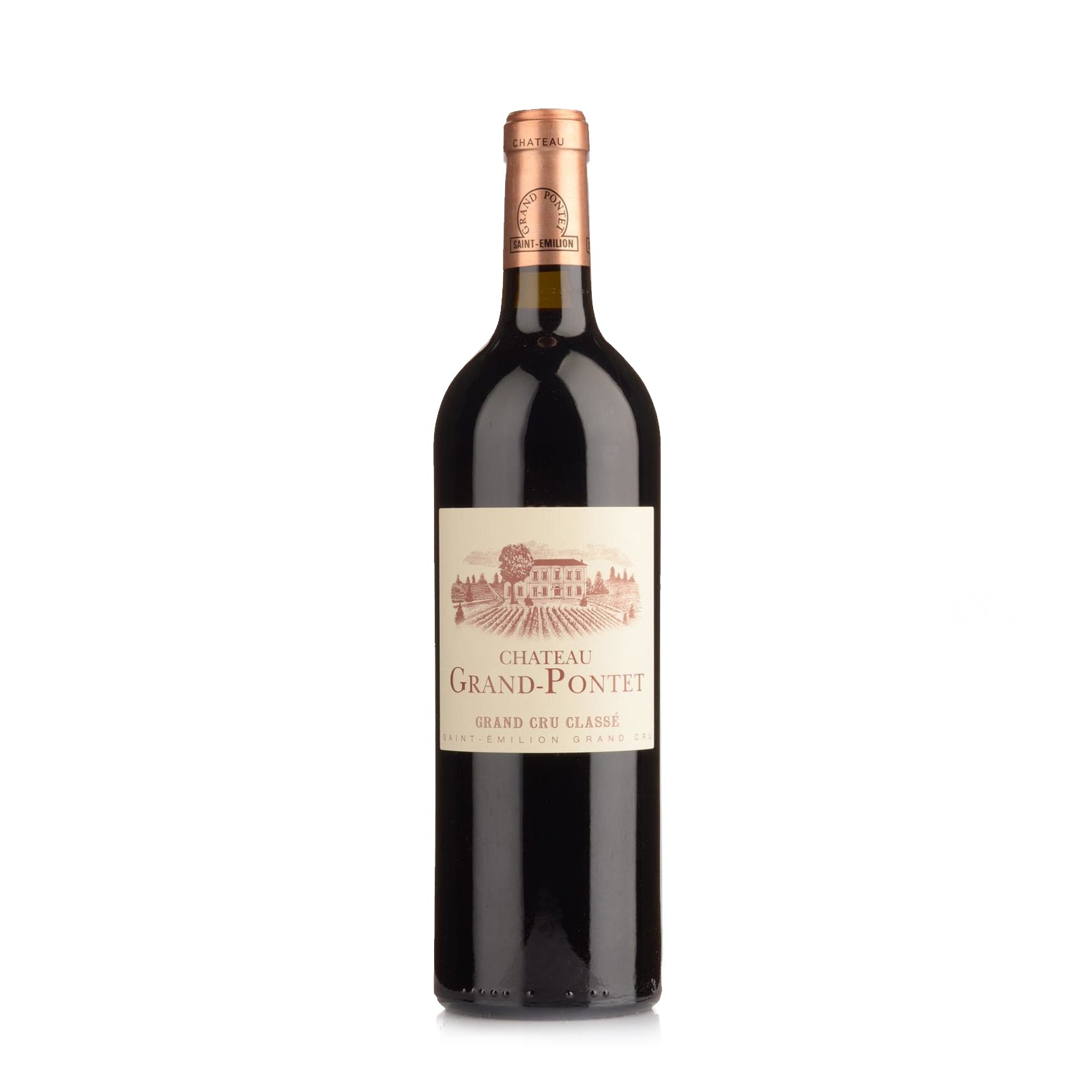 Bottle of Chateau Grand Pontet St-Emilion red wine