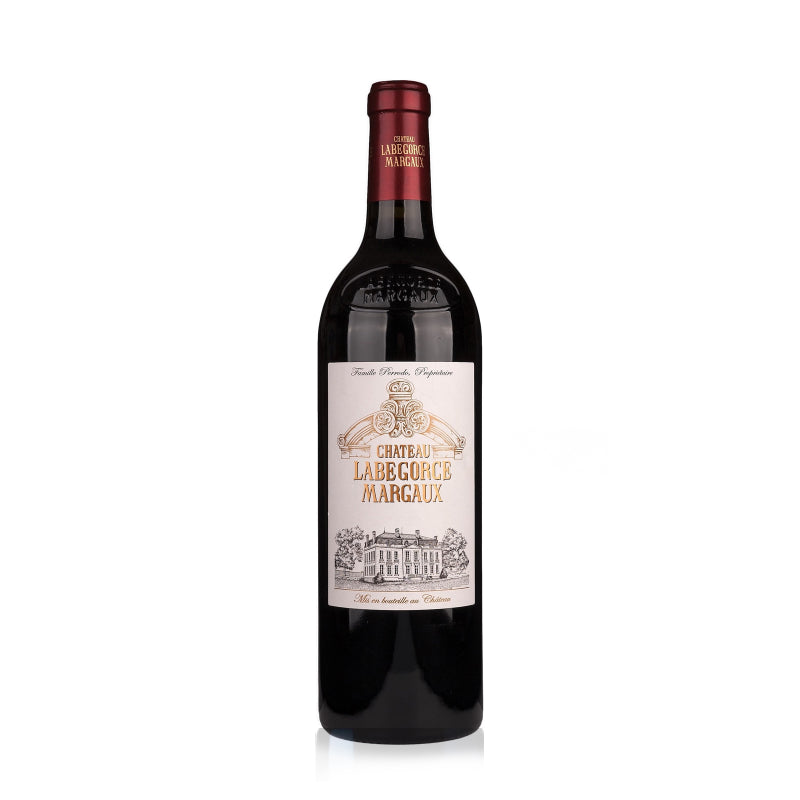Bottle of Chateau Labegorce Margaux red wine