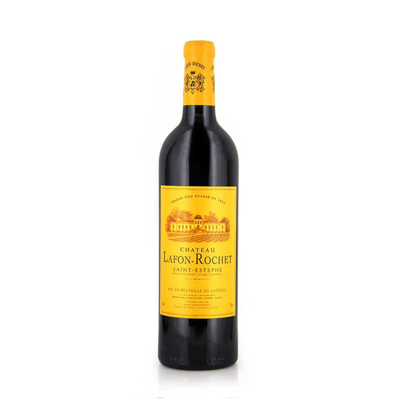 Bottle of Chateau Lafon Rochet St-Estephe red wine