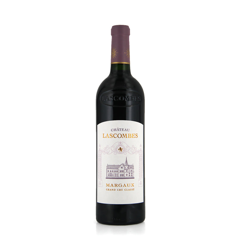 A bottle of Chateau Lascombes Margaux Grand Cru red wine.