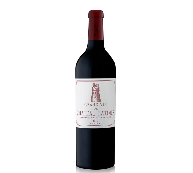 Bottle of Chateau Latour Pauillac 2010 red wine