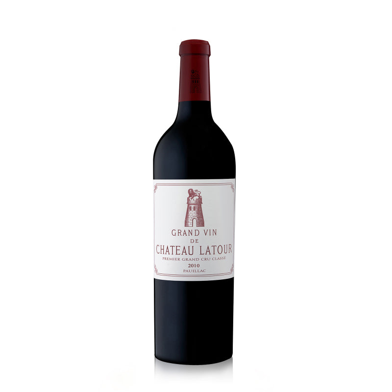 Bottle of Chateau Latour Pauillac 2010 red wine