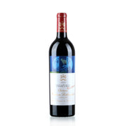 Bottle of Château Mouton Rothschild 2008 with dark berry, cassis, plum, cedar, and spice notes.