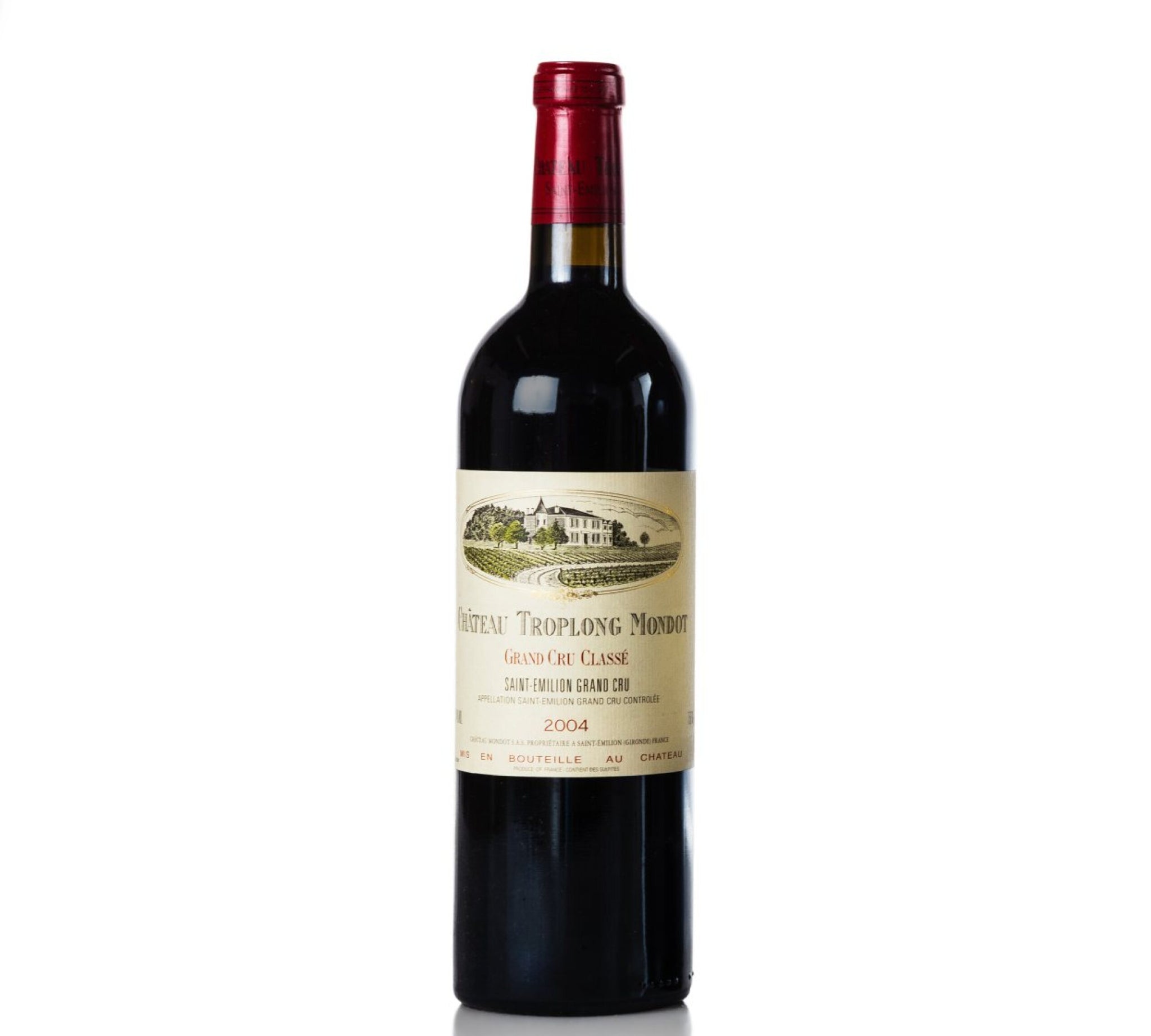 Bottle of Chateau Troplong Mondot St-Emilion Grand Cru 2004 750ml red wine
