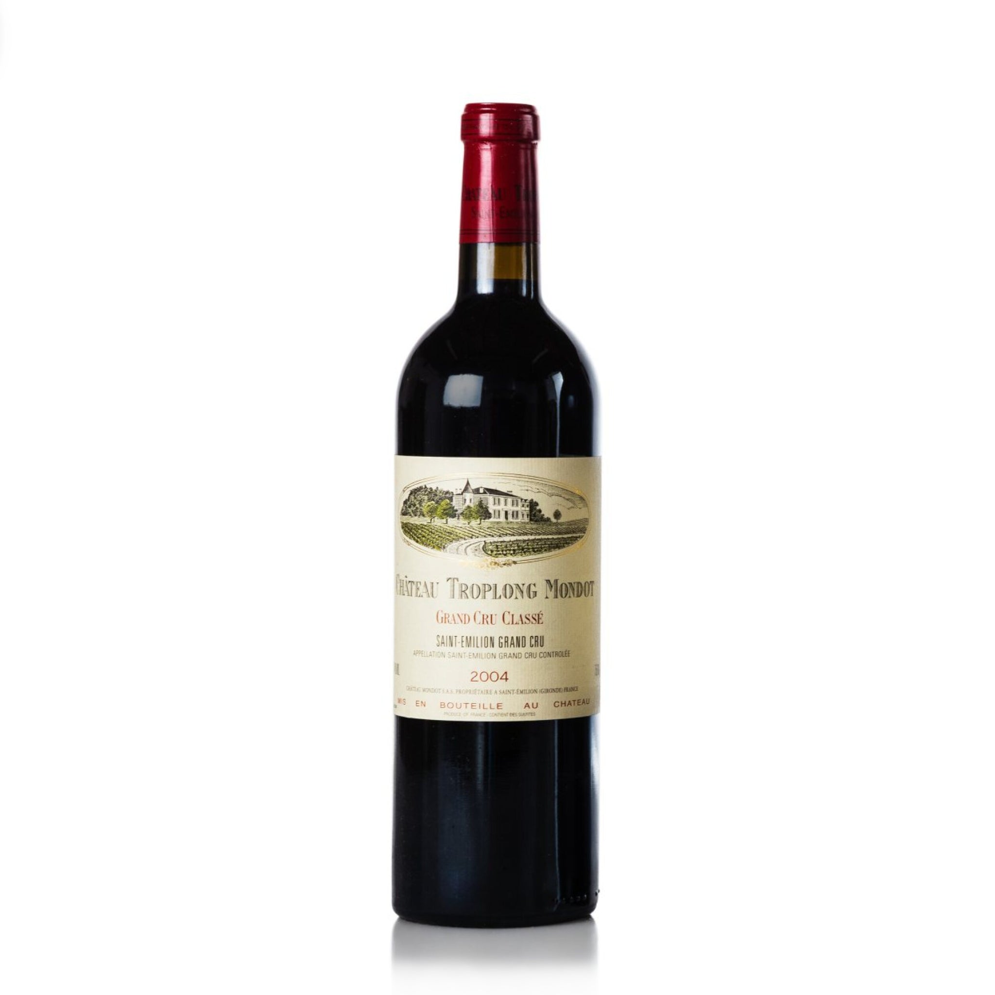 Bottle of Chateau Troplong Mondot St-Emilion Grand Cru 2004 750ml red wine