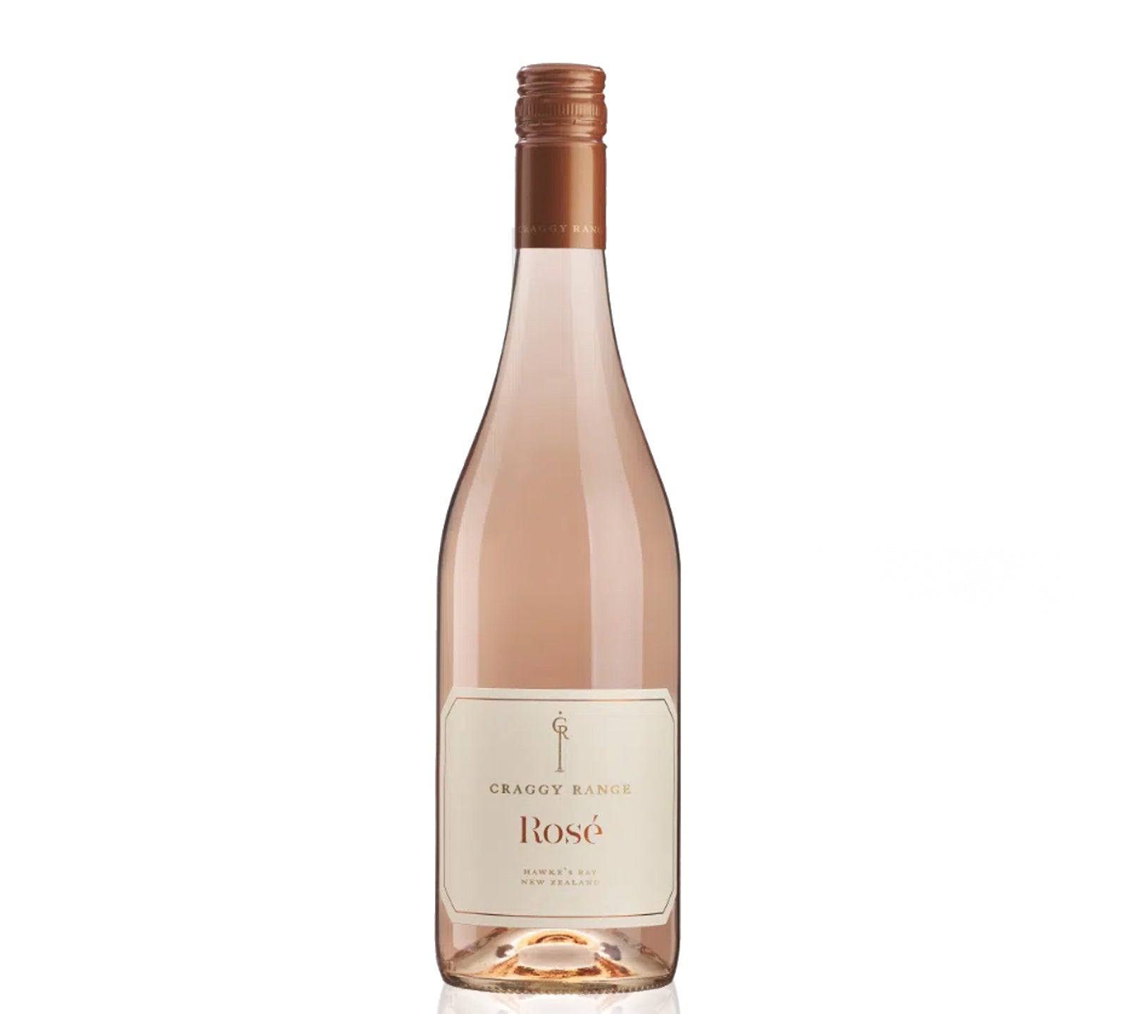 Bottle of Crange Range Rosé wine.