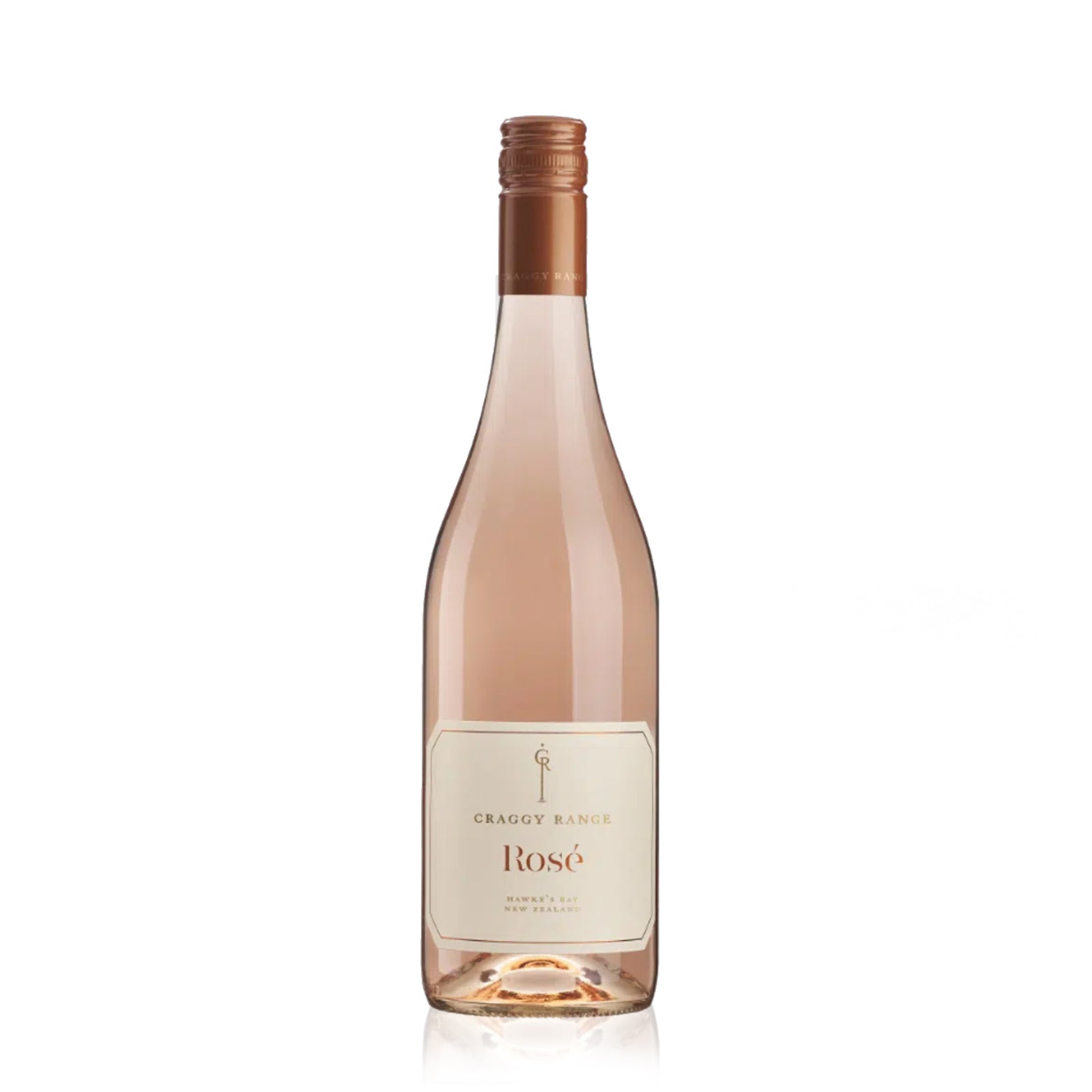 Bottle of Crange Range Rosé wine.