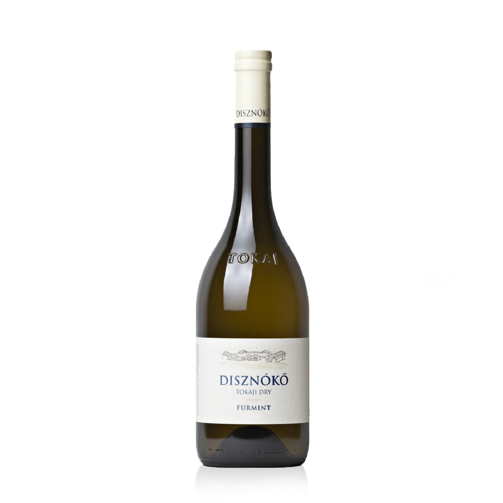 A bottle of Disznoko Dry Furmint Tokaji 2023 white wine.