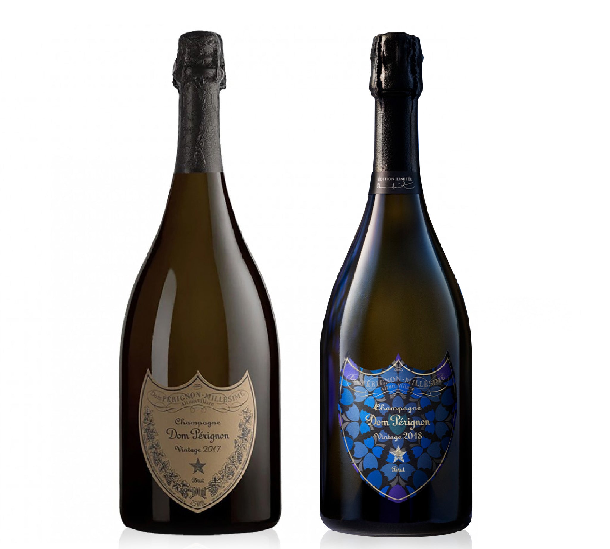 Discover the Dom Pérignon 2018 Damien Hirst Limited Edition & 2017 Brut Bundle, pairing two distinctive vintage Champagnes shaped by contrast, freshness, richness and mineral tension.