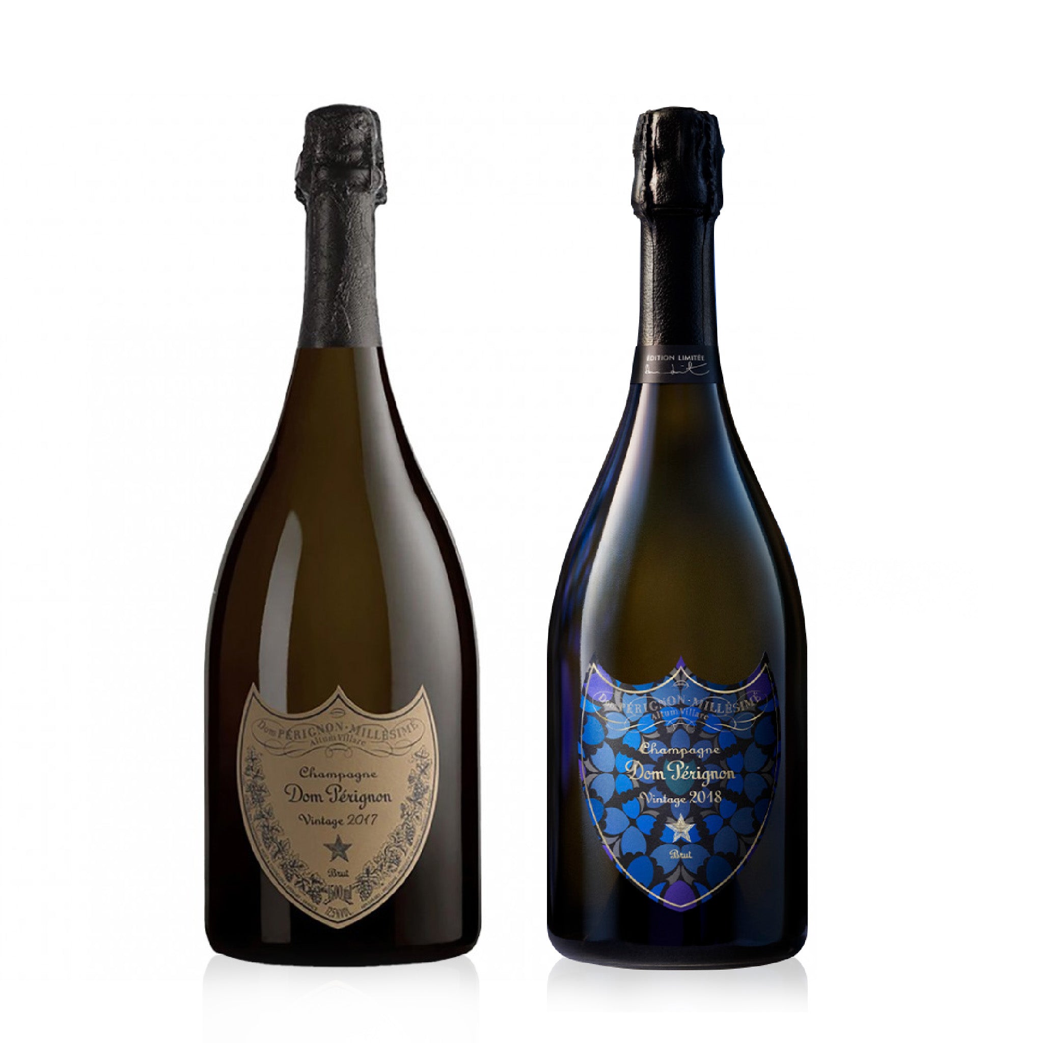 Discover the Dom Pérignon 2018 Damien Hirst Limited Edition & 2017 Brut Bundle, pairing two distinctive vintage Champagnes shaped by contrast, freshness, richness and mineral tension.