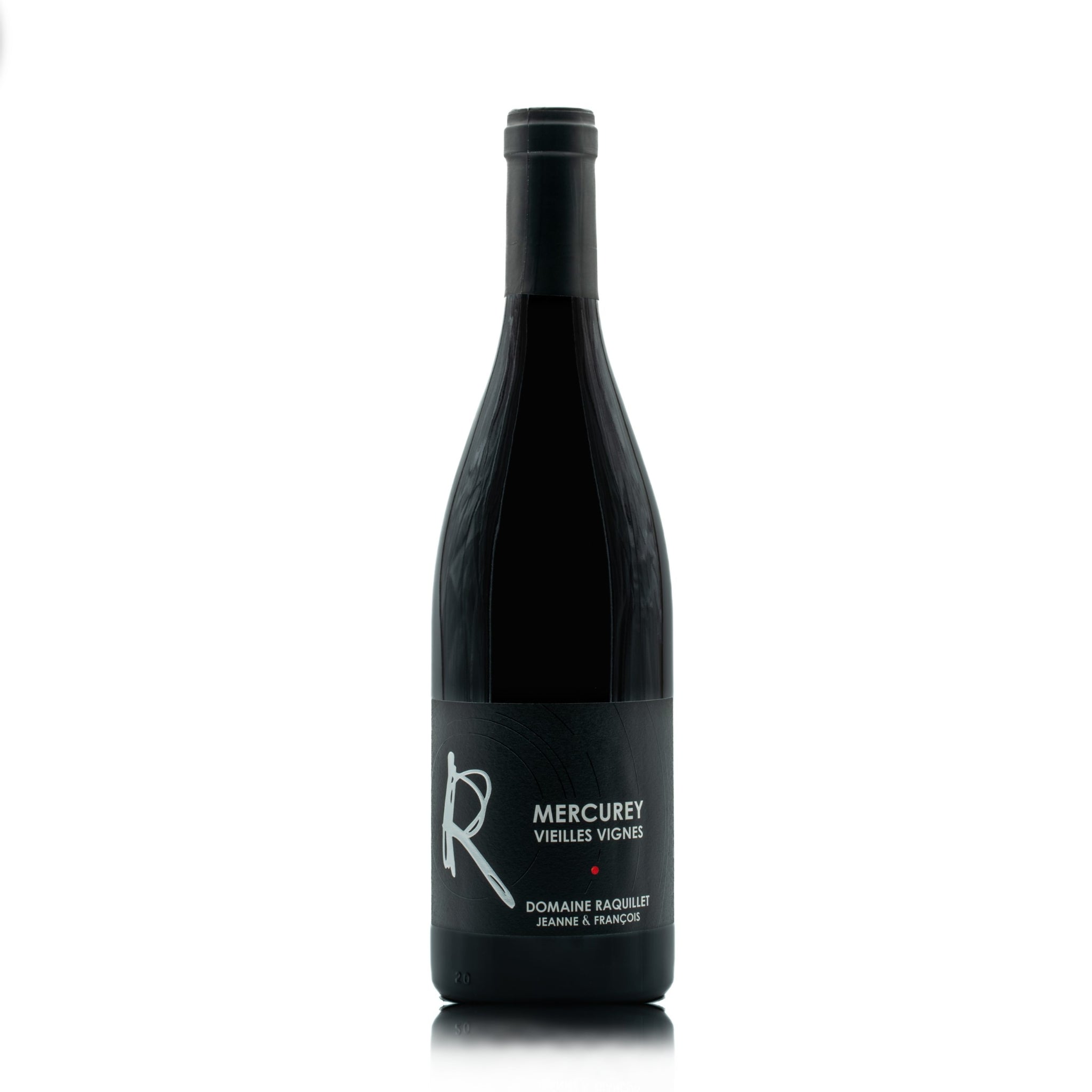 A bottlet of Domaine Raquillet Vieilles Vignes red wine