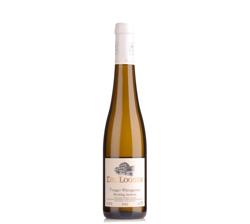 A half bottle of Dr Loosen Urziger Wurzgarten Riesling Auslese white wine