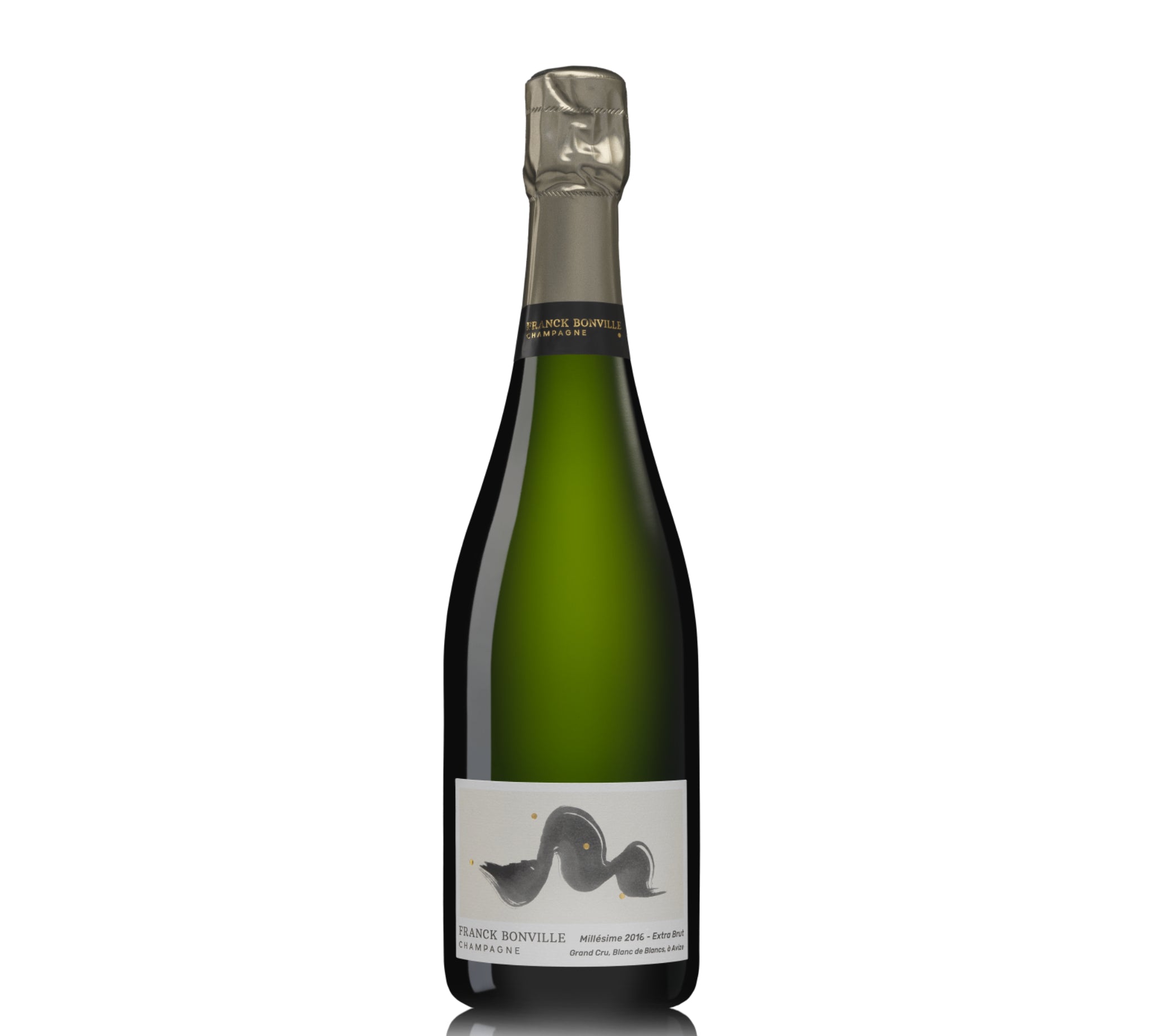 A bottle of Franck Bonville Extra Brut 2016 Champagne