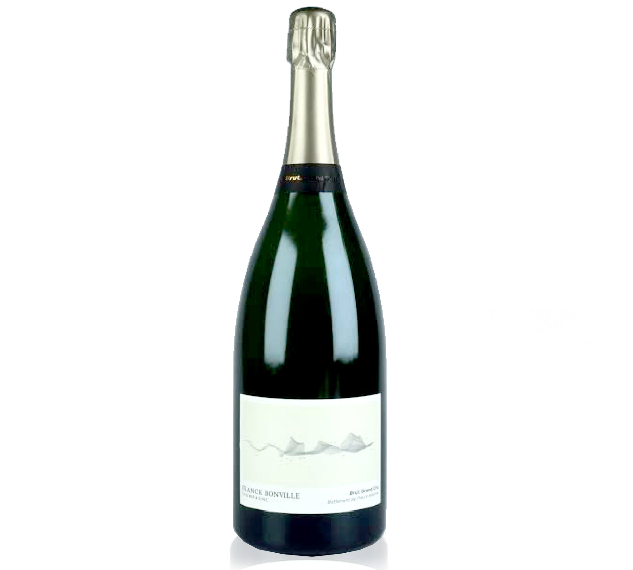 A magnum bottle of Franck Bonville Grand Cru Blanc de Blanc NV champagne
