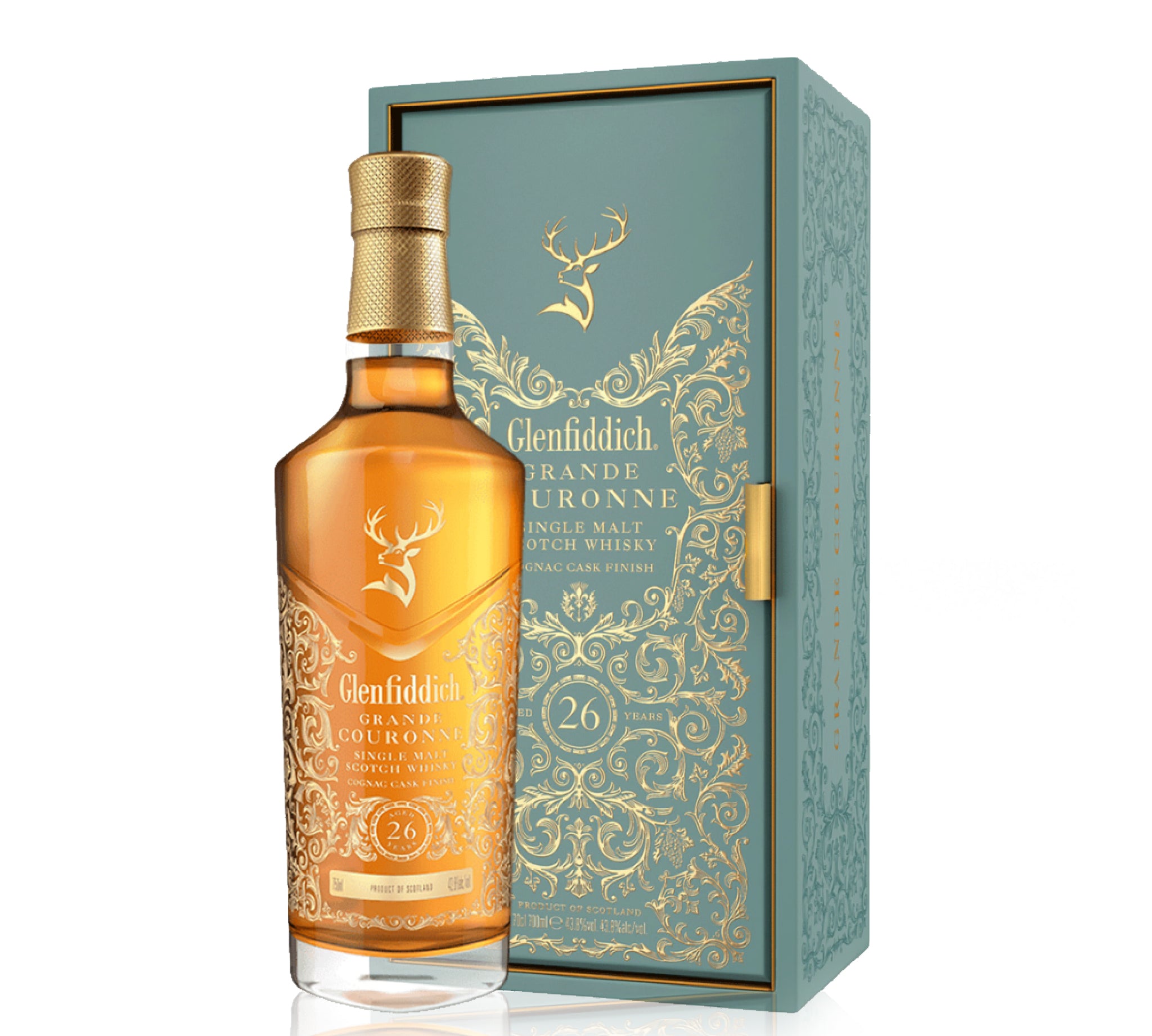 A bottle of Glenfiddich Single Malt Whisky Grande Couronne 26Yrs 700ml.