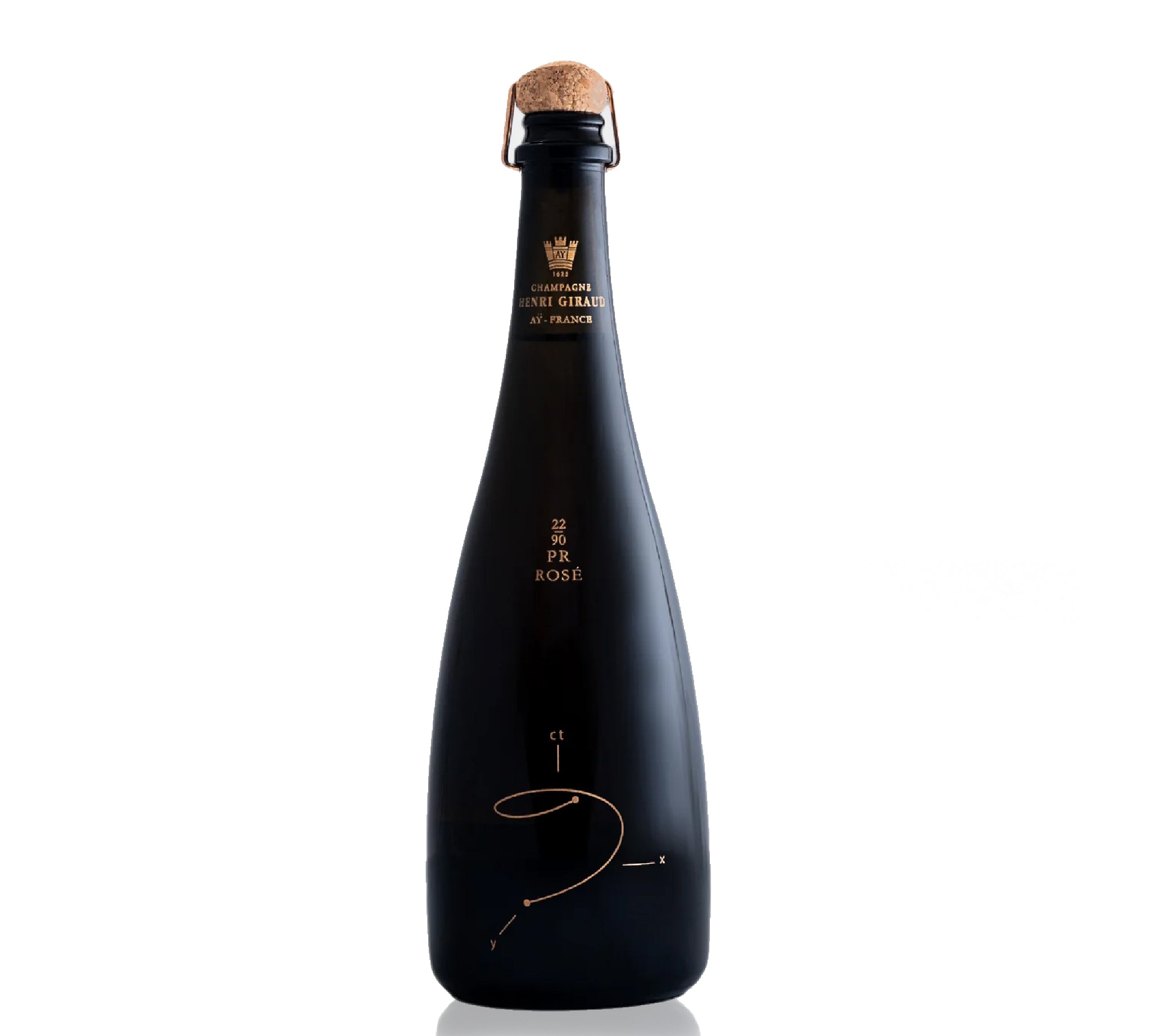 A bottle of Henri Giraud Perpetual Reserve Rose 1990-2022 NV