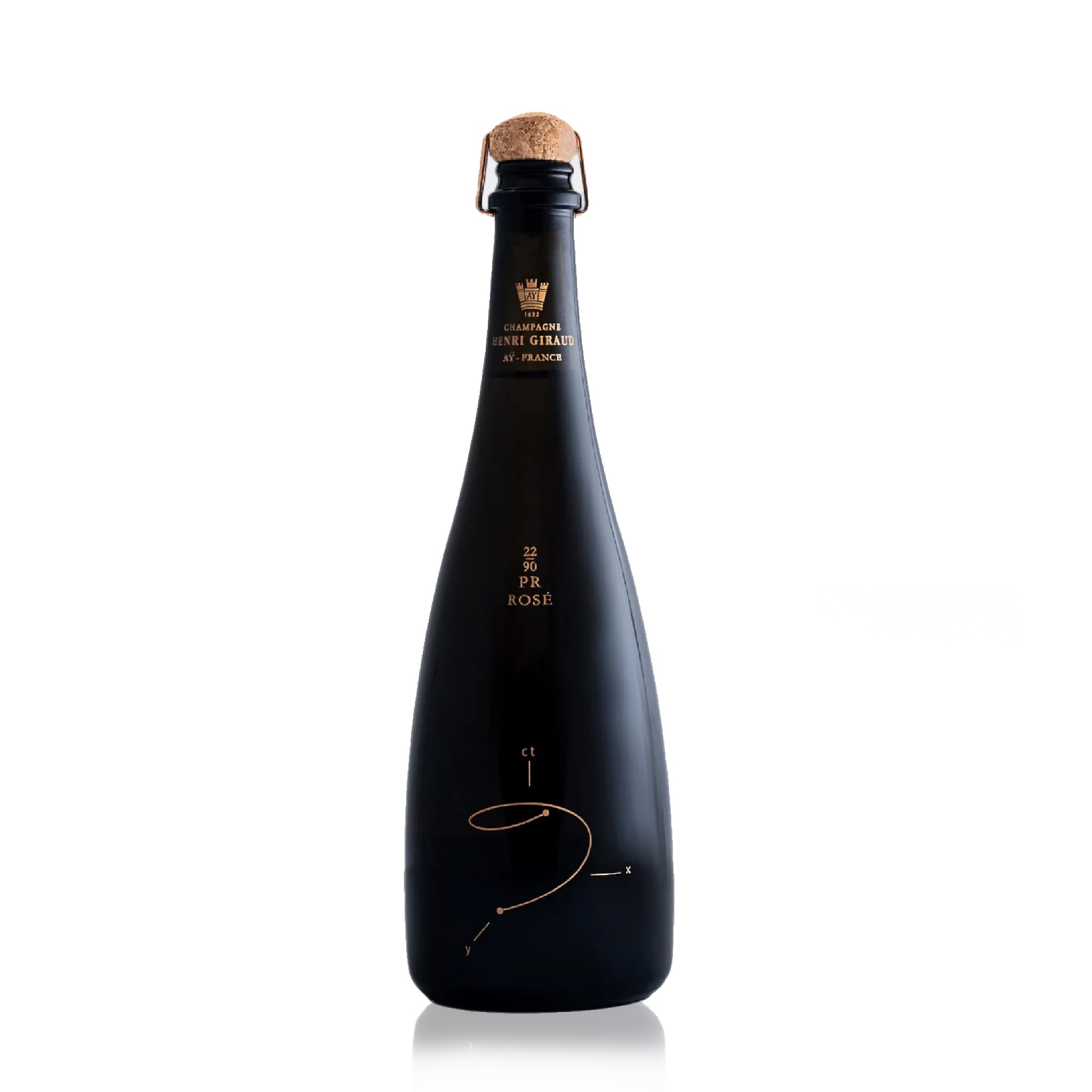 A bottle of Henri Giraud Perpetual Reserve Rose 1990-2022 NV