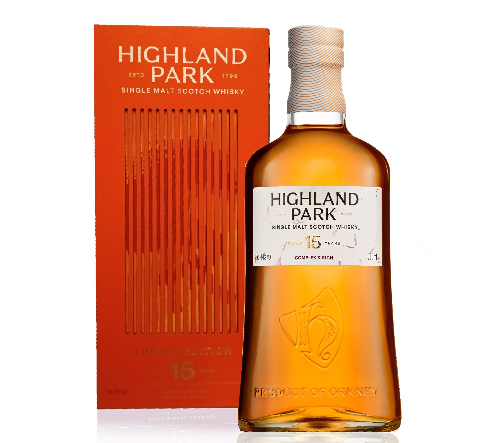 Highland Park single malt Scotch whisky 15 yrs