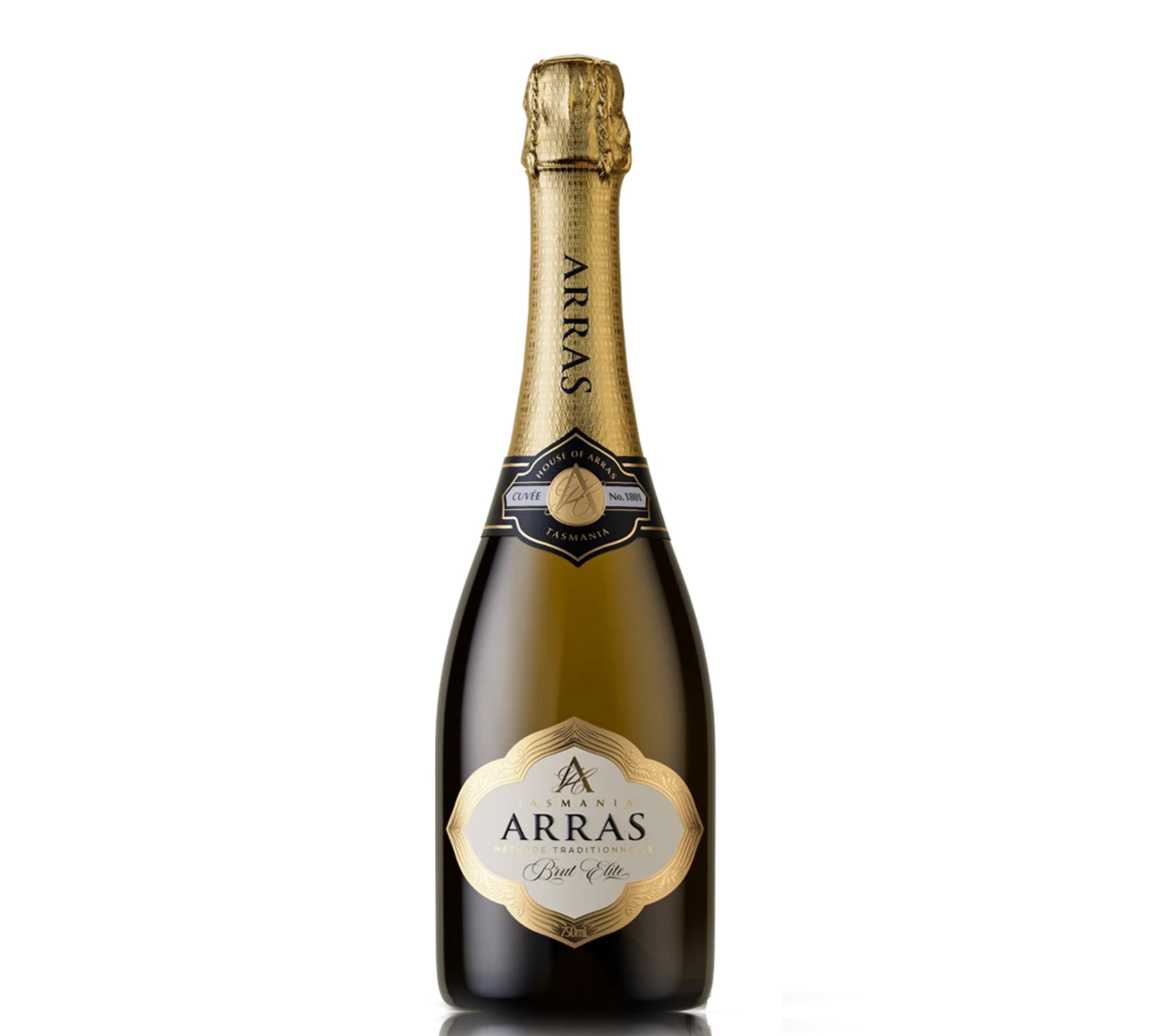 A bottle of Arras Brut Elite sparkling wine.