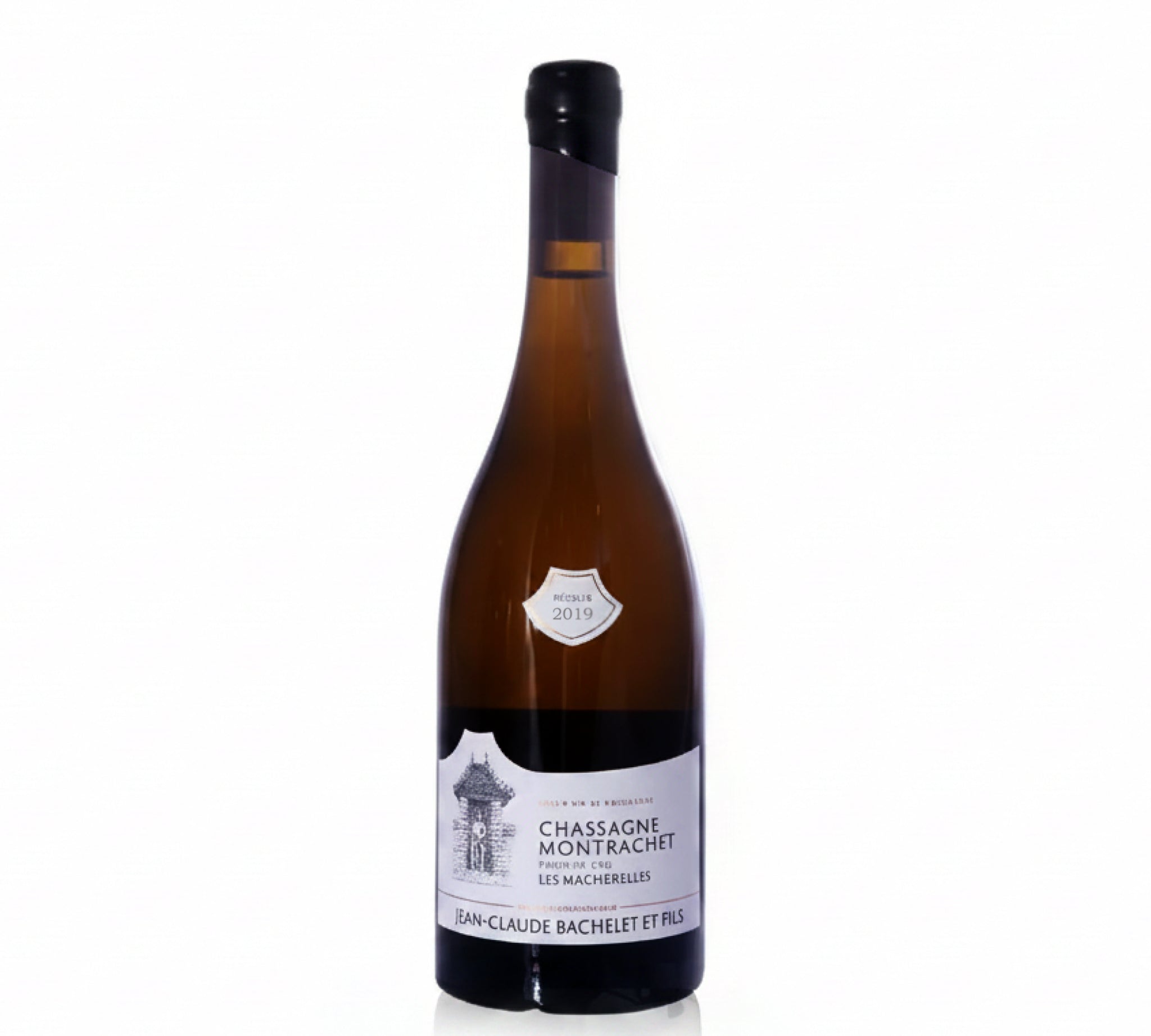 Bottle of Jean-Claude Bachelet Chassagne-Montrachet Premier Cru Les Macherelles 2019 white wine