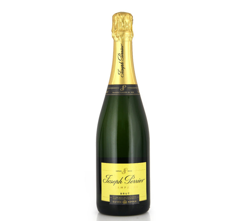 Bottle of Joseph Perrier Cuvée Royale Champagne 750ml, showcasing a refined sparkling wine with a delicate, elegant character and fine bubbles.