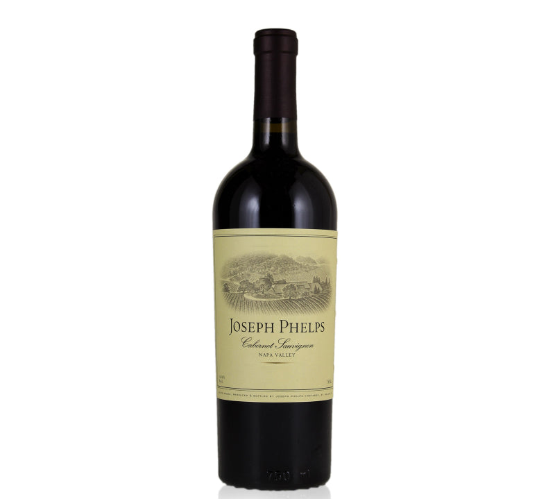 Bottle of Joseph Phelps Cabernet Sauvignon red wine