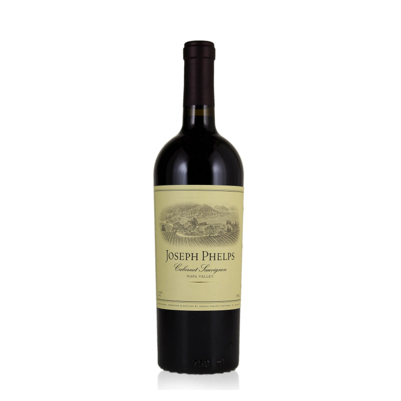 Bottle of Joseph Phelps Cabernet Sauvignon red wine