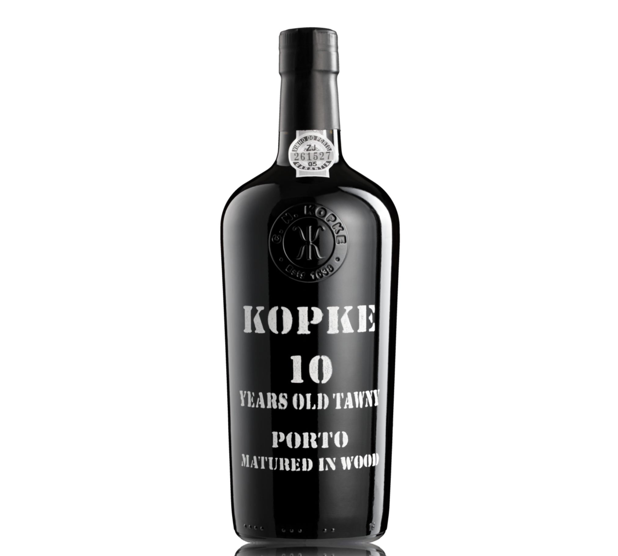 Kopke 10 years old tawny porto bottle 