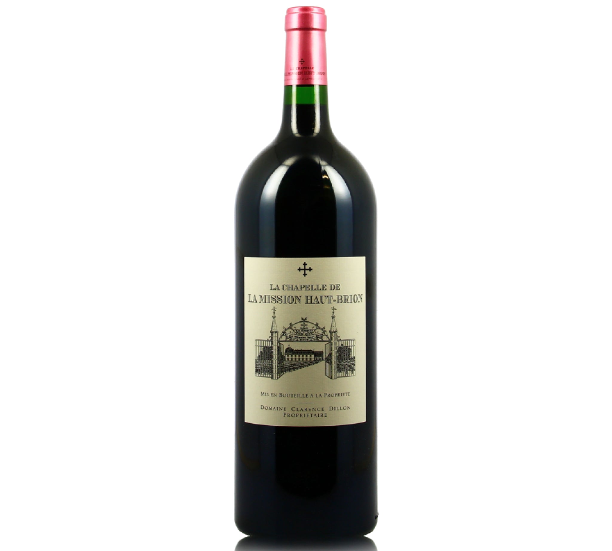 A magnum bottle of La hapelle de La Mission Haut Brion red wine