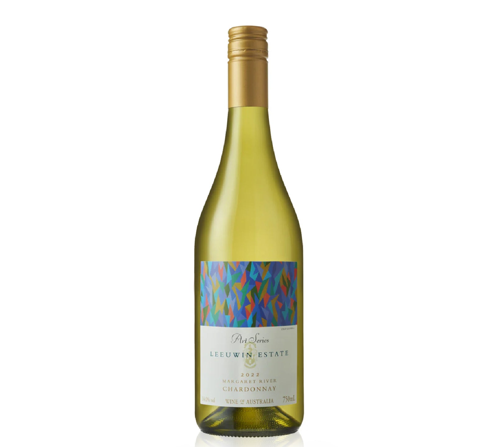 Bottle of Leeuwin Estate Art Series Chardonnay 2022 with citrus, stone fruit, and oak notes.