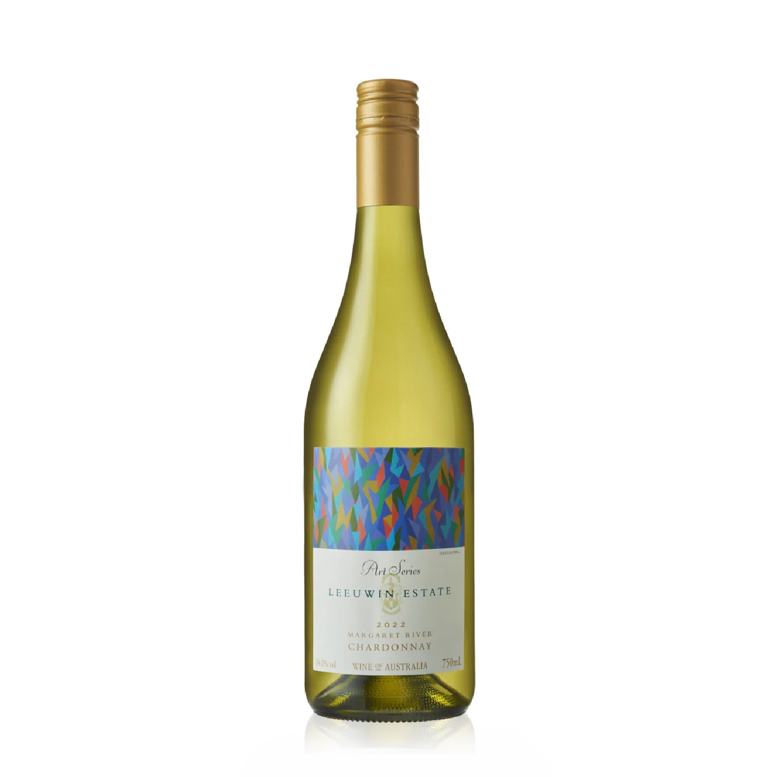 Bottle of Leeuwin Estate Art Series Chardonnay 2022 with citrus, stone fruit, and oak notes.