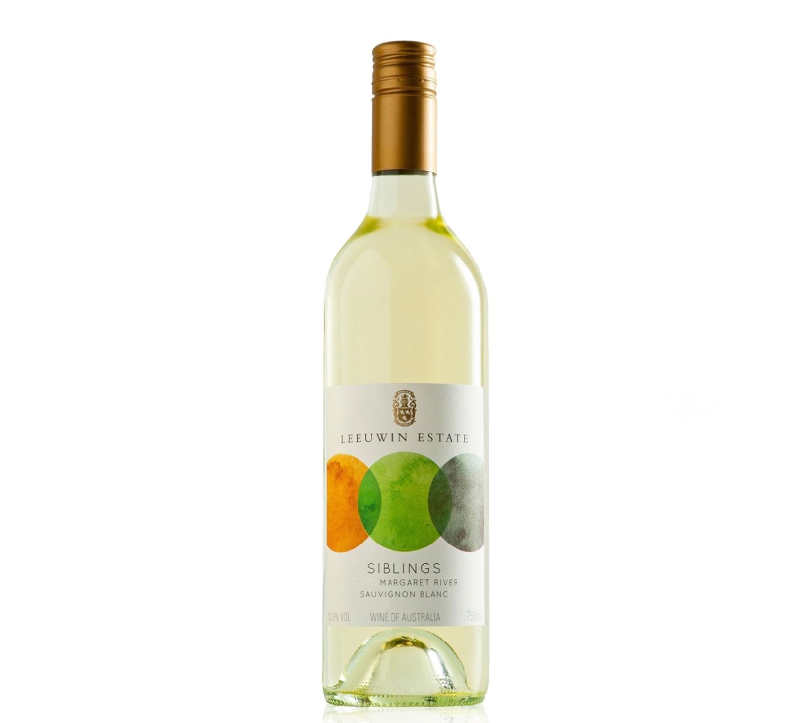 A bottle o fLeeuwin Estate Sibling Sauvignon Blanc white wine