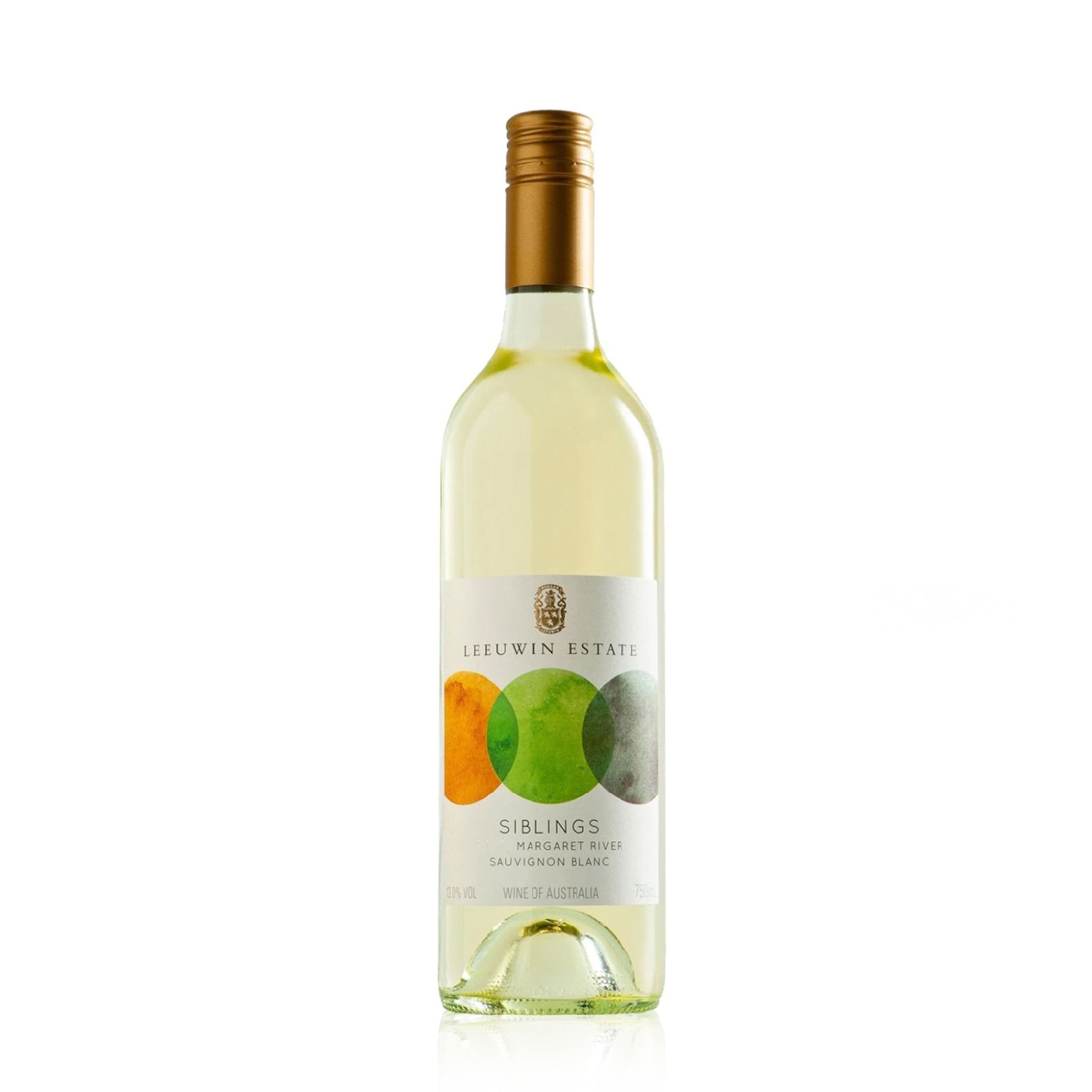 A bottle o fLeeuwin Estate Sibling Sauvignon Blanc white wine