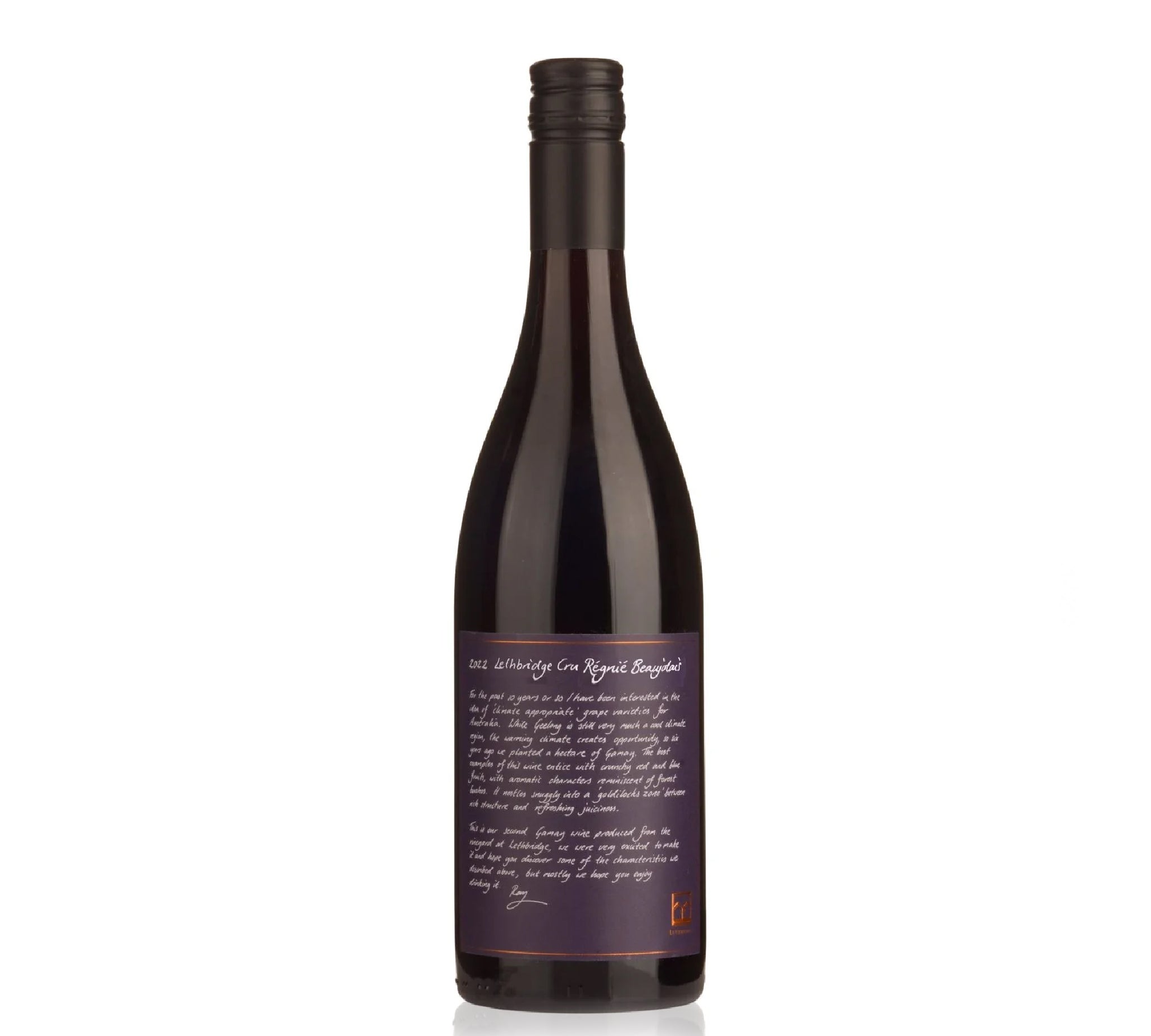 Lethbridge Cru Regnie Beaujolais 2022 red wine